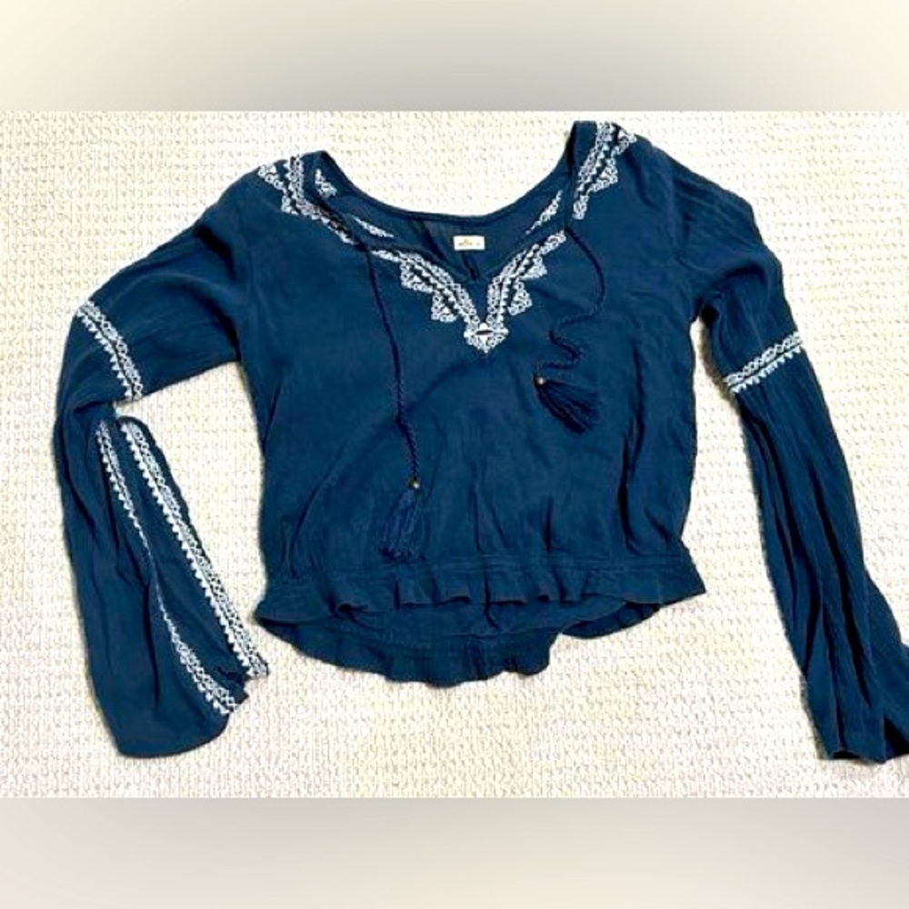 Vintage Hollister Navy Crop Top Small